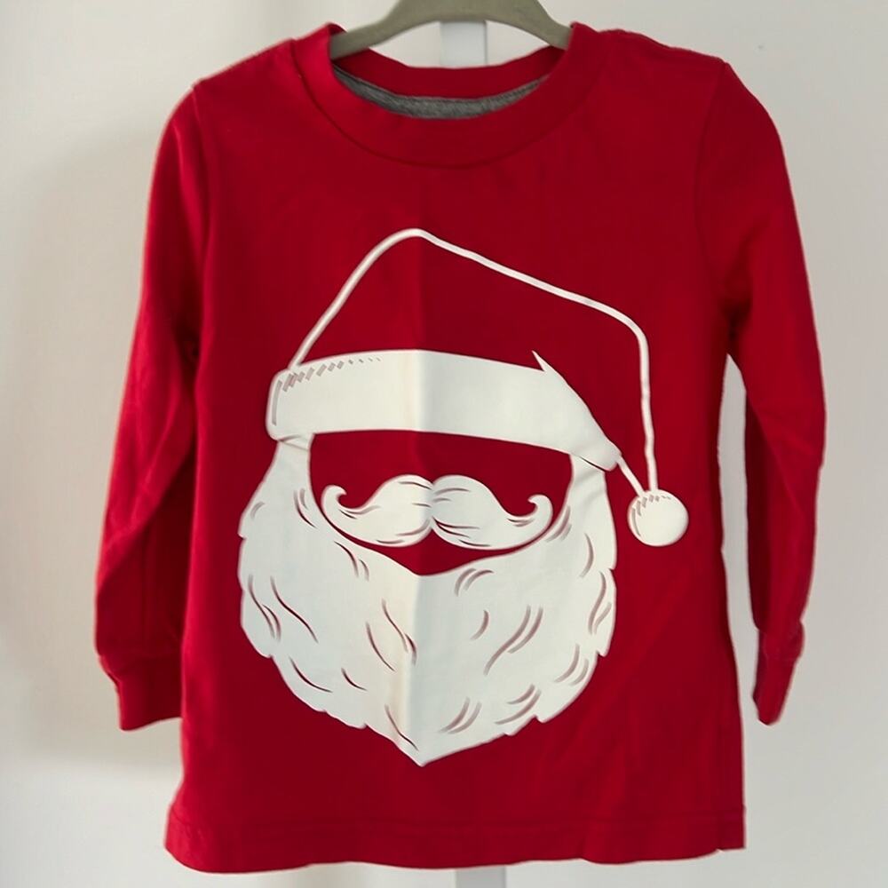 SIMPLE JOYS holiday Santa elf long sleeve t-shirt bundle size 2T